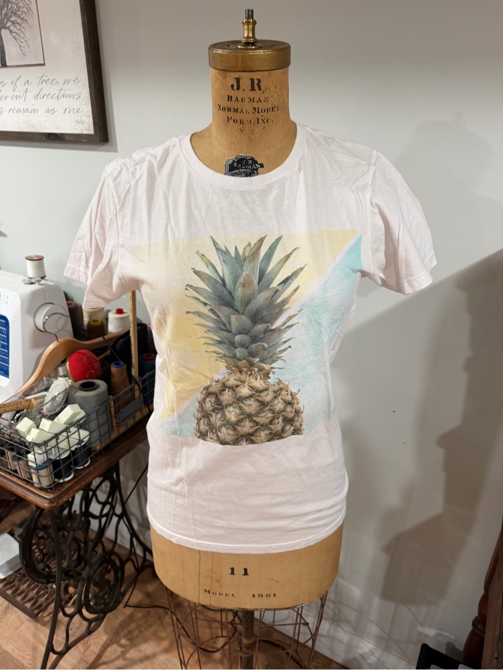 Univibe Pink Pineapple Graphic Tee
